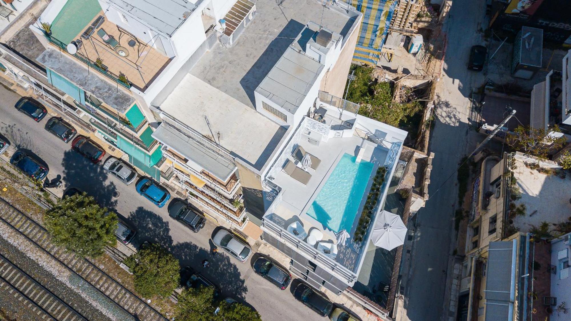 אתונה Ma Maison No5 Penthouse Loft, Private Heated Pool, Acropolis View, Ultra High Speed Internet 300 Mbps, Short Walk To Acropolis, Parking Upon Request, 1' From Metro מראה חיצוני תמונה